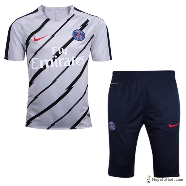 Camiseta Entrenamiento Paris Saint Germain Conjunto Completo 2016/17 Blanco Negro